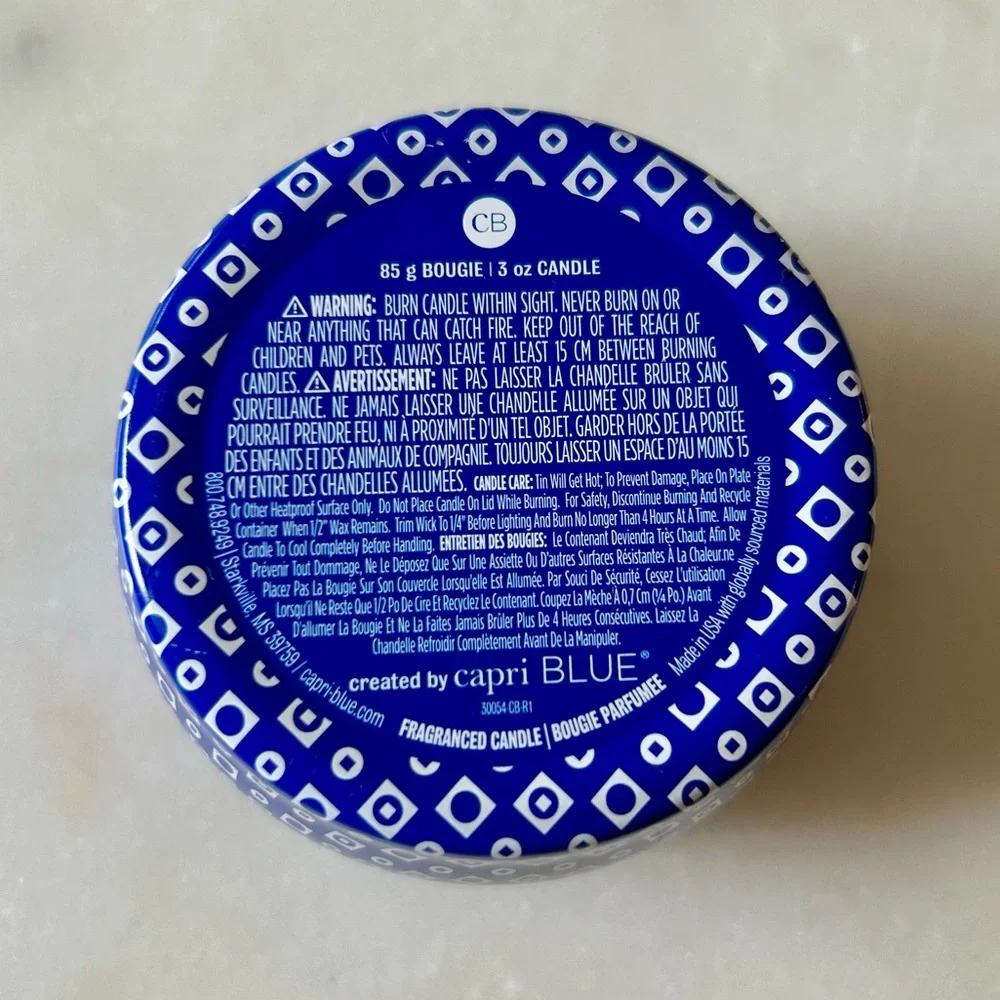 CAPRI BLUE BLUE JEAN SIGNATURE BLUE MINI TIN 3 OZ